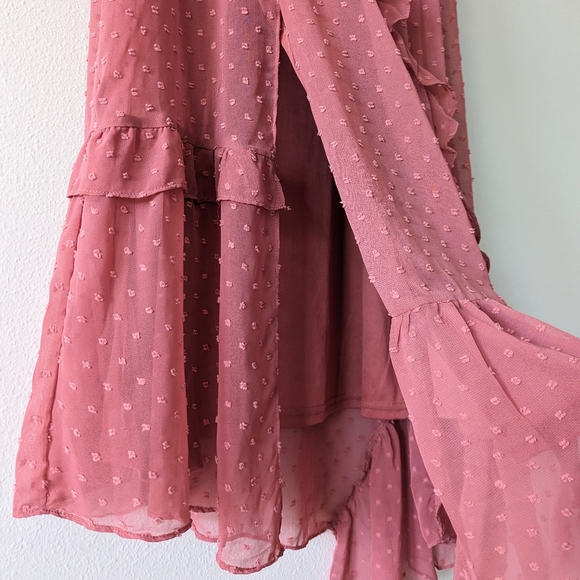 Lulu's Next to You Midi Dress in Rusty Rose Size M - Picture 5 of 9